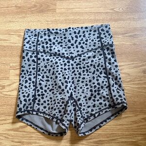 Grey Leopard Print Balance Athletica (Vitality) Cloud Shorts